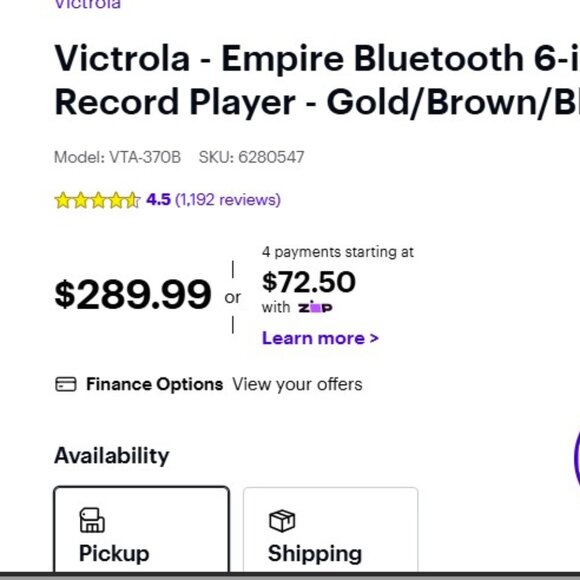 Victrola - Empire Bluetooth 6-in-1 Record Player - Gold/Brown/Black - Picture 11 of 11